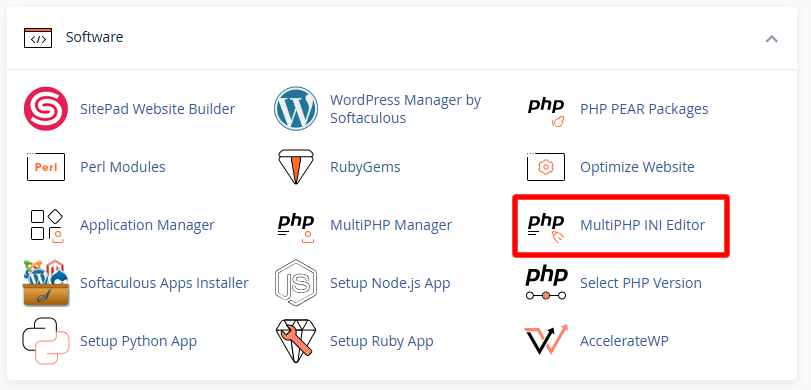 Abrir MultiPHP INI Editor
